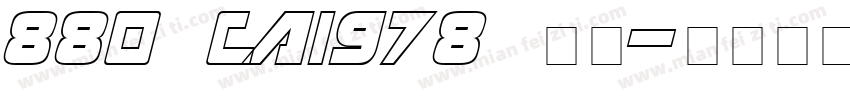 880 CAI978 粗体字体转换